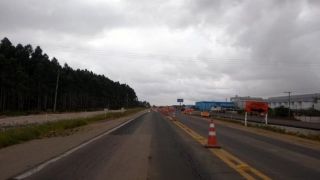 Devido à obras, trecho da BR 116 em Camaquã terá bloqueio