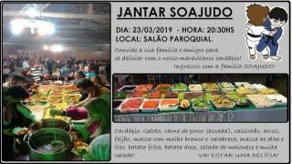 Soajudo realiza jantar beneficente