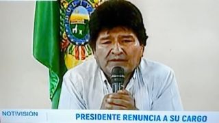 VÍDEO: o momento em que Evo Morales renuncia à presidência na Bolívia