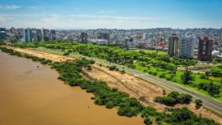 Bloqueada faixa da Beira-Rio para criar ciclovia temporária na Capital
