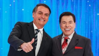 Com Silvio Santos, Bolsonaro fala de Previdência, faz piada e é contestado sobre armas