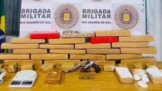 Brigada Militar apreende 27 kg de drogas em Gravataí