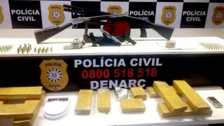 Operação apreende 12,6 quilos de maconha e 118 munições