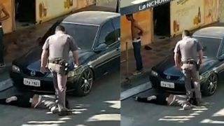 PMs são afastados após policial pisar em pescoço de mulher durante ação em SP