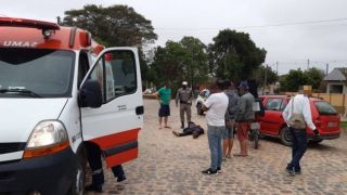 Acidente em Camaquã deixa motociclista ferido