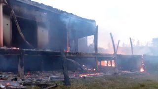 Incêndio atinge mansão que foi interditada durante operação em Taquara
