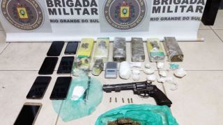 Brigada Militar prendeu indivíduos com armas e drogas e Camaquã